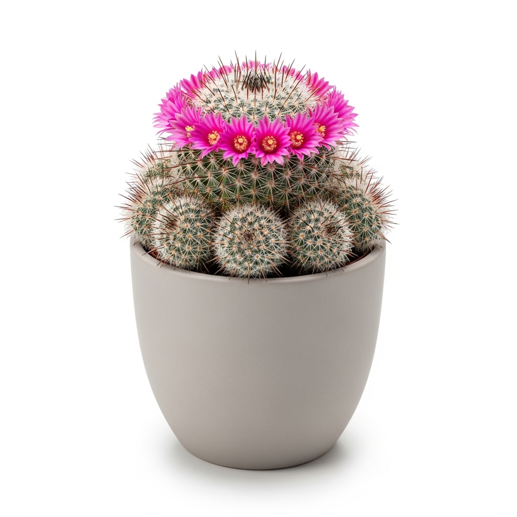 マミラリア・プルモーサ (白星)